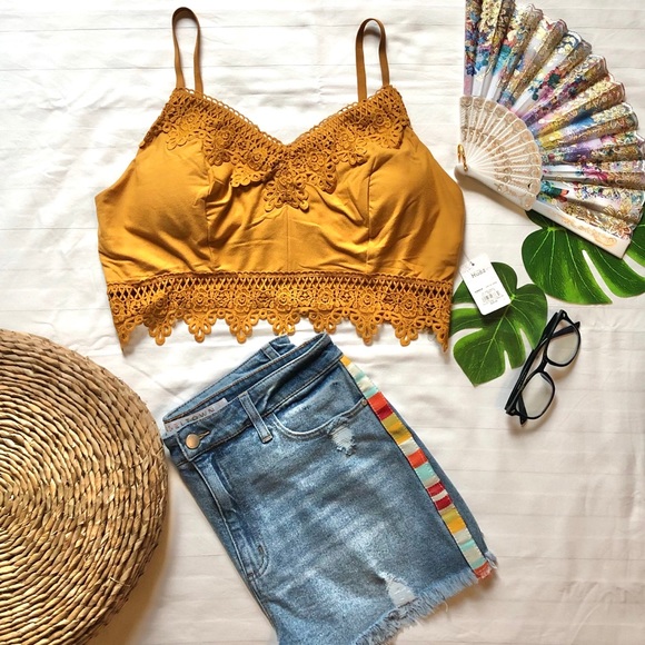 NWT❣️Cute Yellow Bralette - Picture 1 of 4